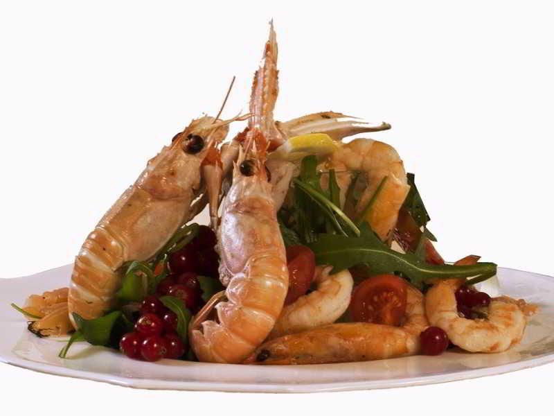 Hotel Vittoria Pesaro Dış mekan fotoğraf A prawn salad